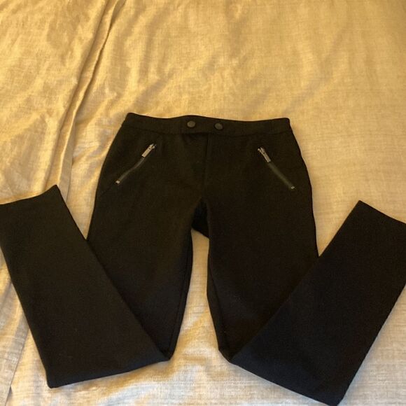 Habitual Kids Black Stretch Slim Leg Pants with Zipper Accents. Size 12. - Picture 3 of 8